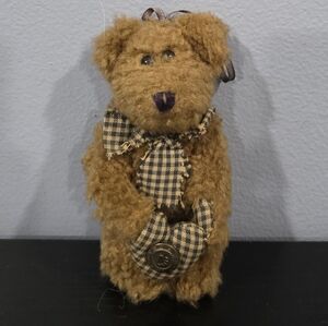 Boyds Bear Billy Bob With Heart Pillow Ornament